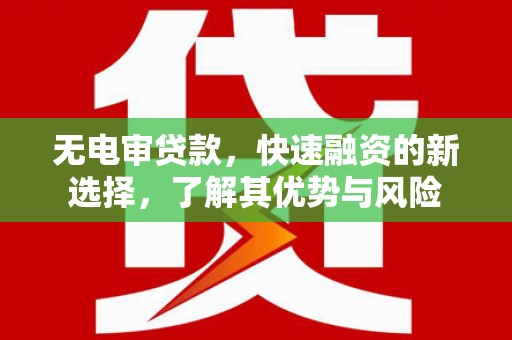 威海无电审贷款，快速融资的新选择，了解其优势与风险