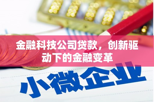 威海金融科技公司贷款，创新驱动下的金融变革
