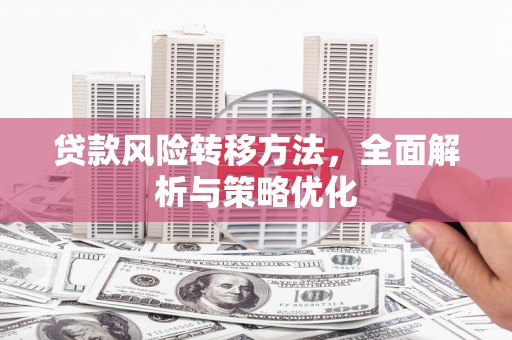 威海贷款风险转移方法，全面解析与策略优化