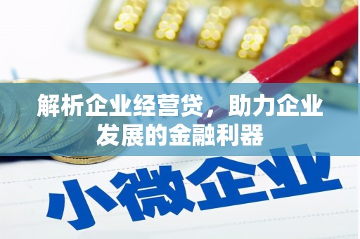 威海解析企业经营贷，助力企业发展的金融利器