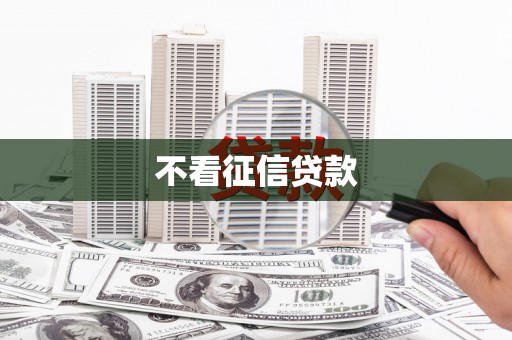 威海不看征信贷款