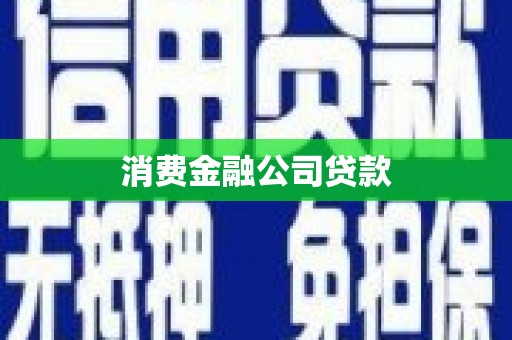 威海消费金融公司贷款