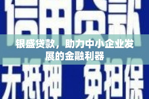 威海银盛贷款，助力中小企业发展的金融利器