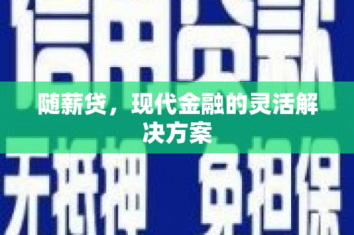 威海随薪贷，现代金融的灵活解决方案