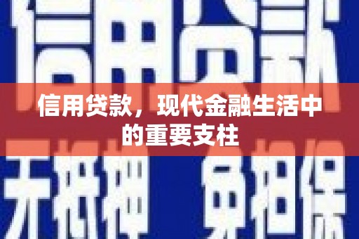 威海信用贷款，现代金融生活中的重要支柱