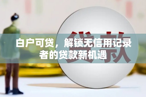 威海白户可贷，解锁无信用记录者的贷款新机遇