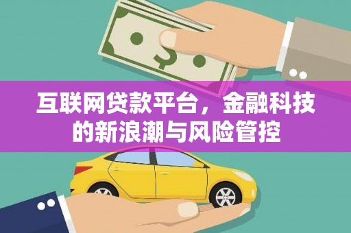威海互联网贷款平台，金融科技的新浪潮与风险管控