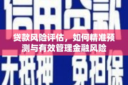 威海贷款风险评估，如何精准预测与有效管理金融风险