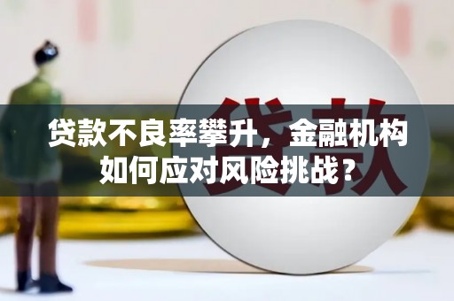 威海贷款不良率攀升，金融机构如何应对风险挑战？