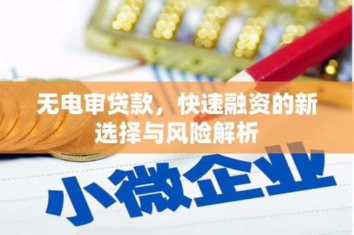 威海无电审贷款，快速融资的新选择与风险解析