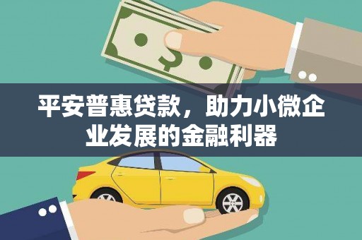 威海平安普惠贷款，助力小微企业发展的金融利器