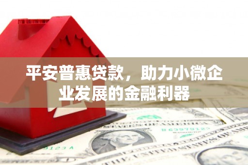 威海平安普惠贷款，助力小微企业发展的金融利器
