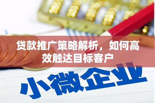 威海贷款推广策略解析，如何高效触达目标客户
