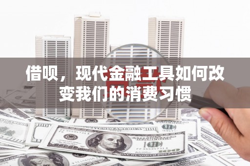 威海借呗，现代金融工具如何改变我们的消费习惯