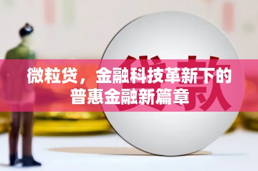 威海微粒贷，金融科技革新下的普惠金融新篇章