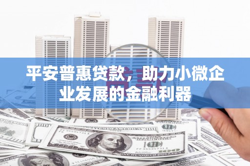 威海平安普惠贷款，助力小微企业发展的金融利器