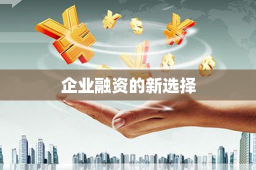 威海企业融资的新选择