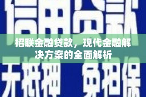 威海招联金融贷款，现代金融解决方案的全面解析