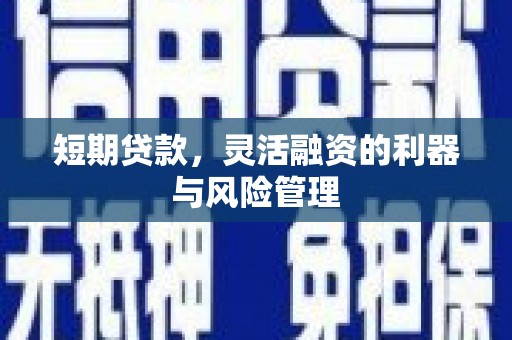 威海短期贷款，灵活融资的利器与风险管理