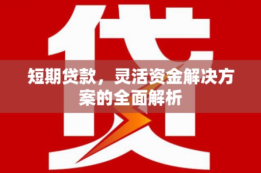 威海短期贷款，灵活资金解决方案的全面解析