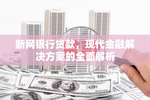 威海新网银行贷款，现代金融解决方案的全面解析