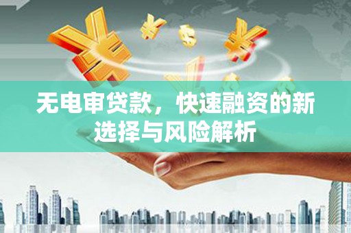 威海无电审贷款，快速融资的新选择与风险解析