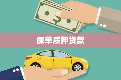 威海保单质押贷款