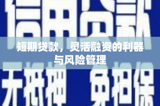 威海短期贷款，灵活融资的利器与风险管理